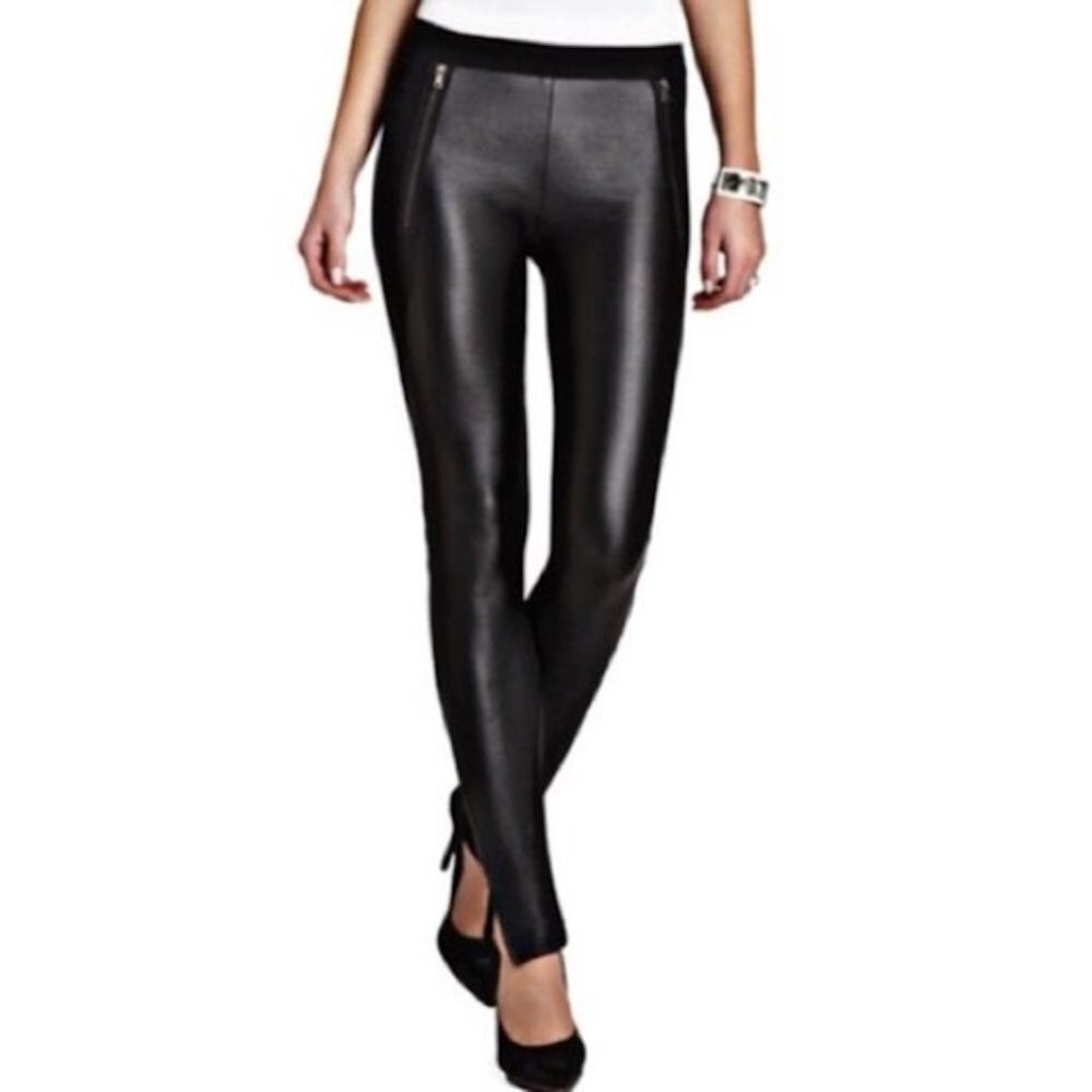 Cache Slade Faux Leather Leggings Medium